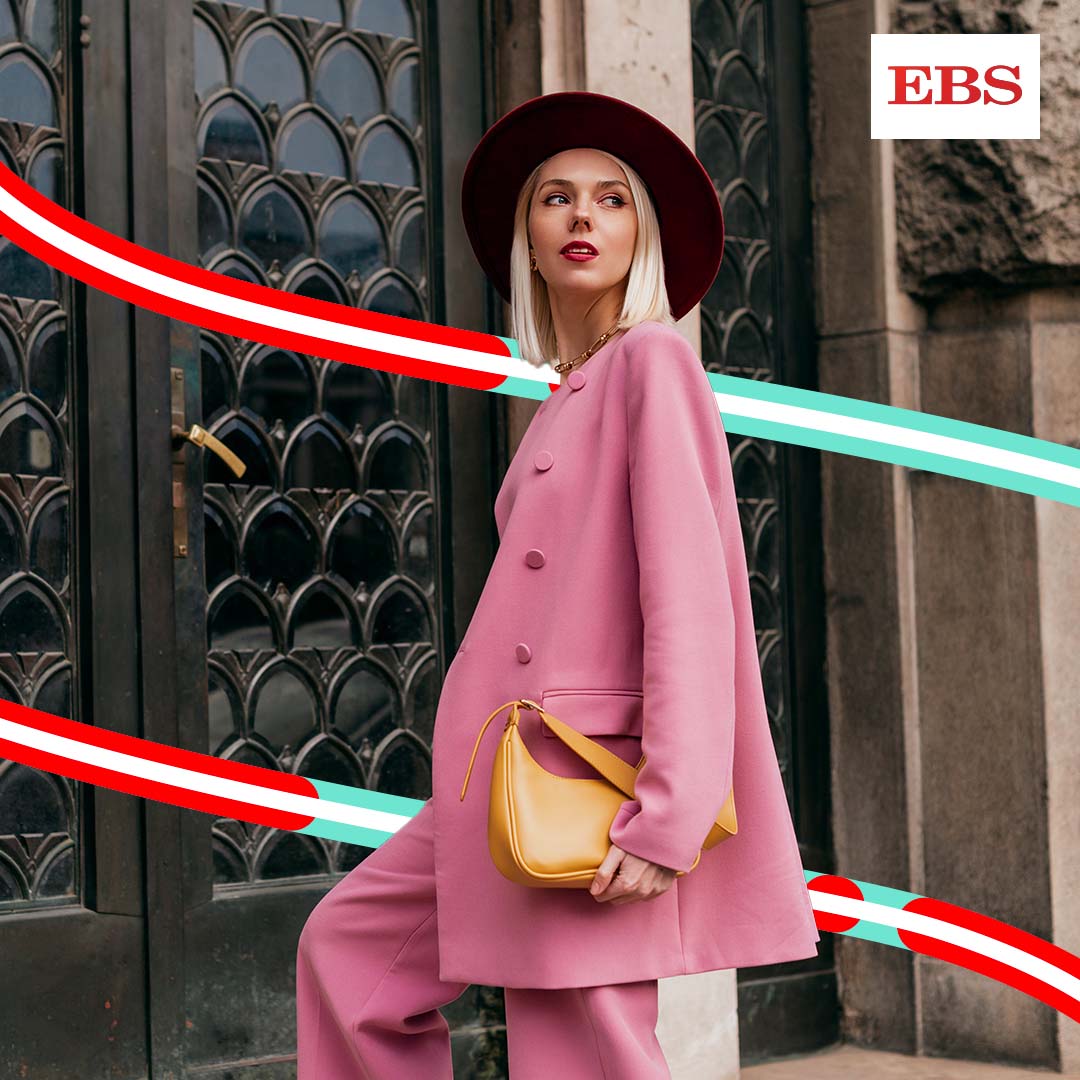 EBS social media static post showing the motion system visual language