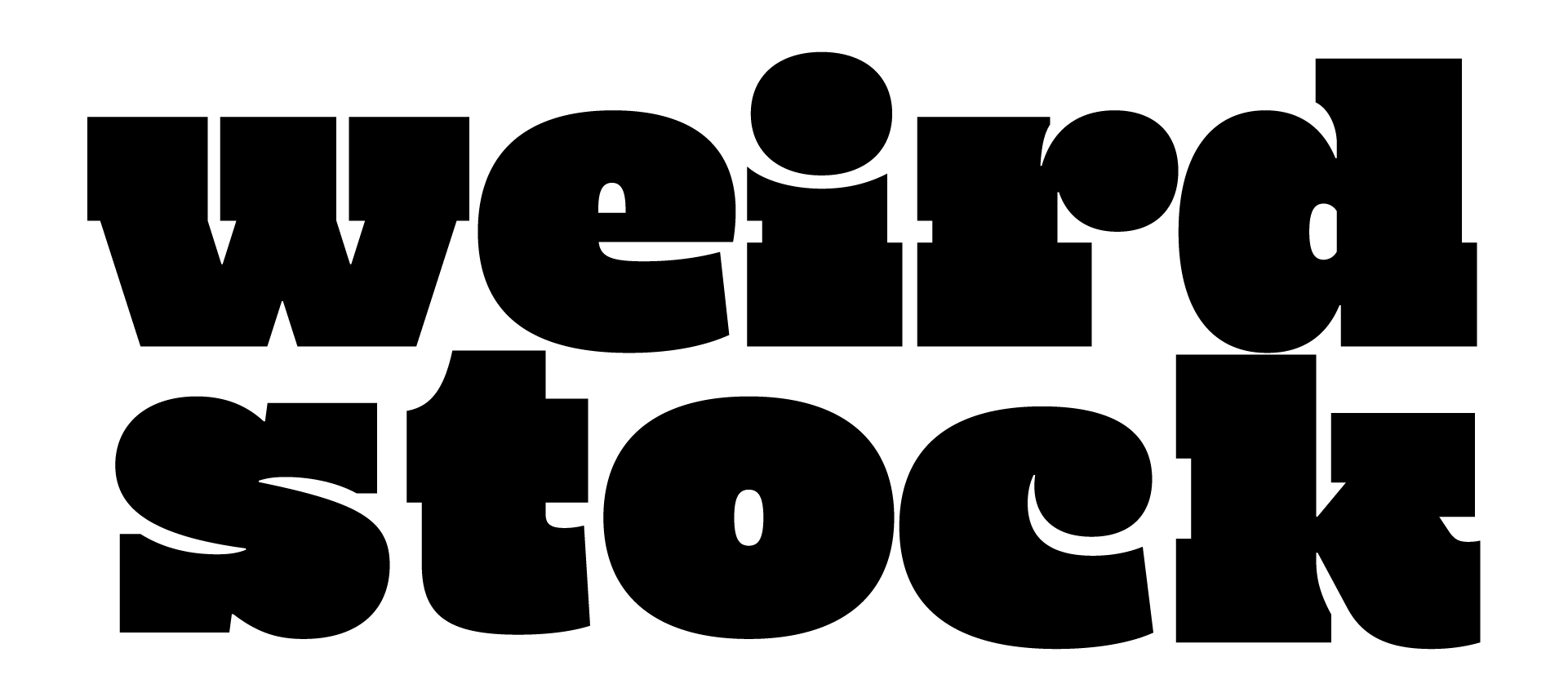 Weirdstock logo options and type system