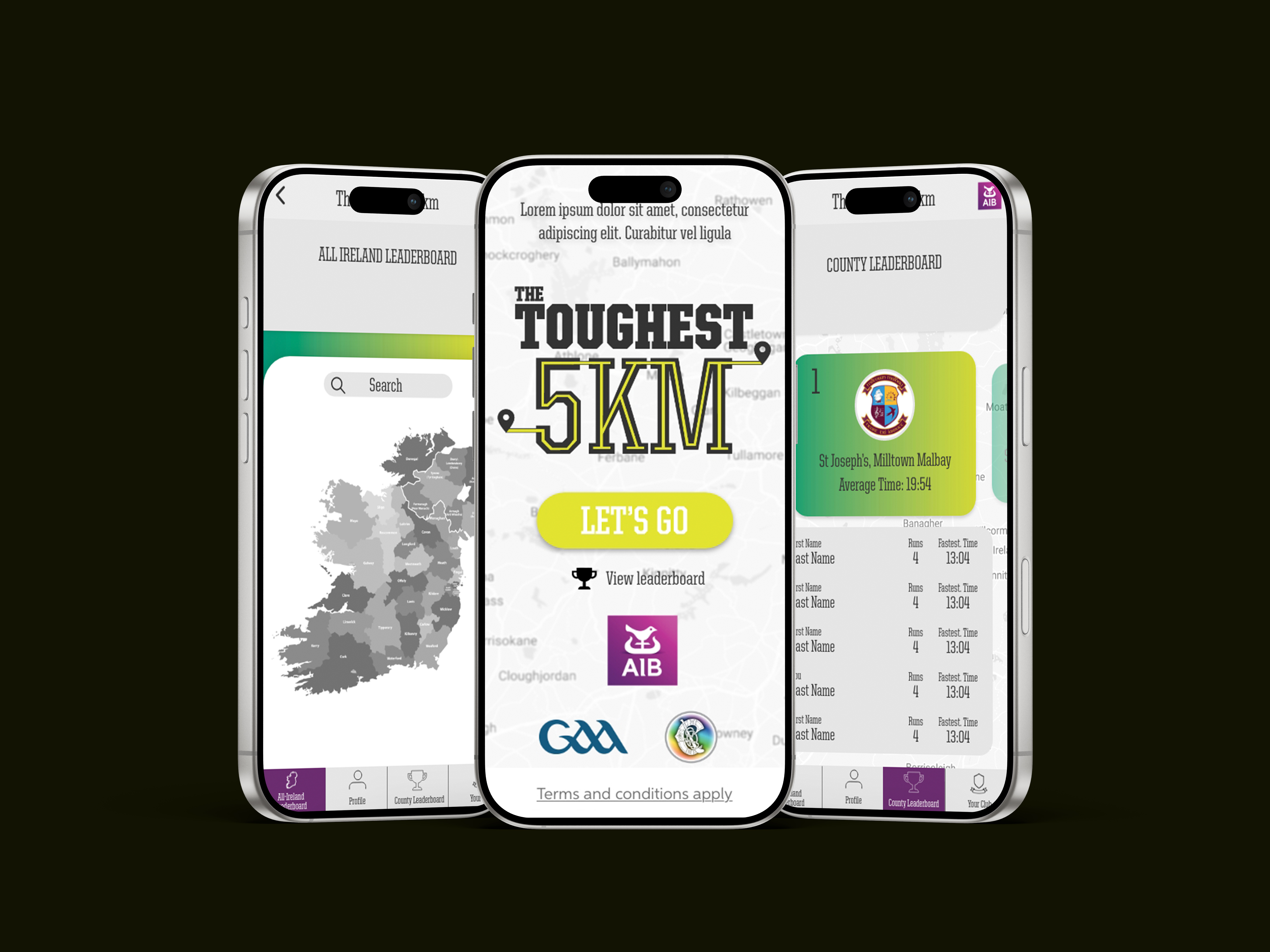 The Toughest 5km app splash screen